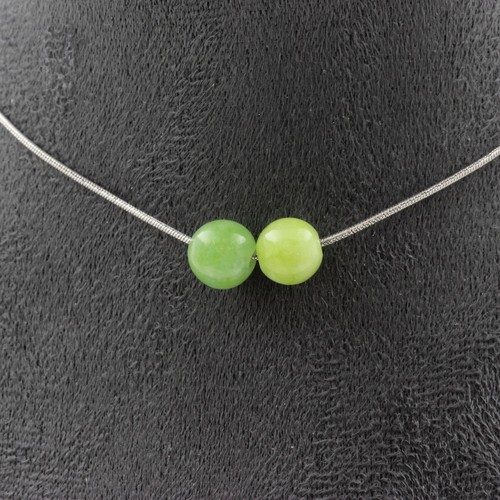 Collana perle peridoto - collana, 8