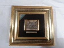 Quadretto Quadro Vintage Argento 925 Cesellato A Mano,tema  Roma Sparita 18x17x3