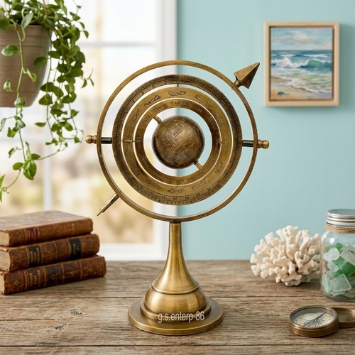 Antico globo vintage - , ottone