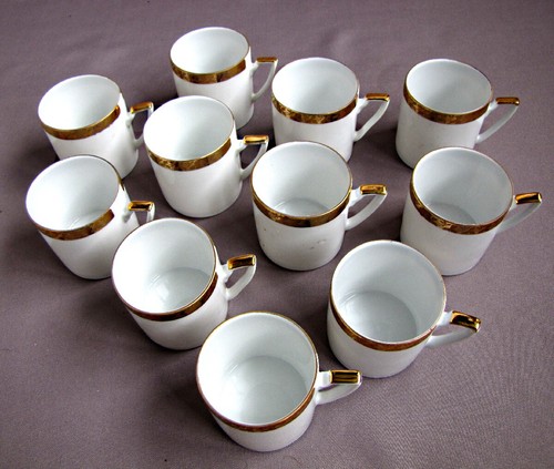 Tasses café porcelaine - à, en