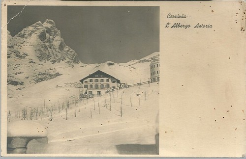 1950ca cervinia albergo - cervinia, l'albergo