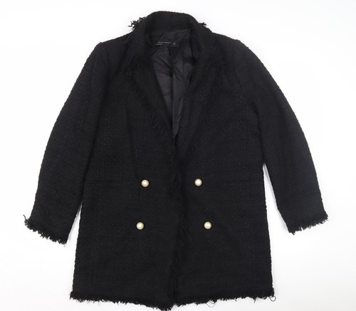 Cappotto donna zara nero tweed - cappotto,