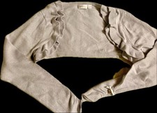 Coprispalle Bambina grigio perla con lurex