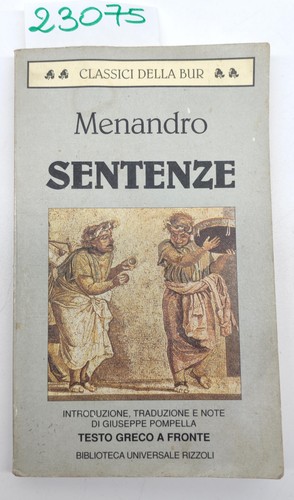 Menandro sentenze bur rizzoli - bur,