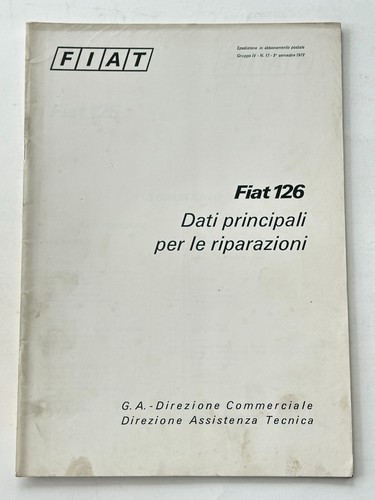 Ml574 fiat 126 - 126, manuale