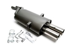 Silenziatore 2x76mm dritto