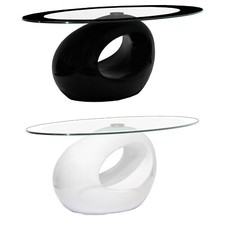 Tavolino ORIZZONTE Da Salotto Con Piano In Vetro