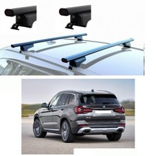 Barre Portatutto Acciaio per Bmw X3 G01 anno 2019 Rails Chiusi Serrature Policar