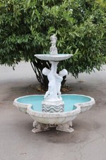 Fontana da giardino con statua inizi secolo XX