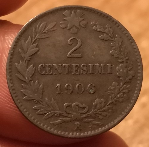 Moneta centesimi 1906 - moneta, 2
