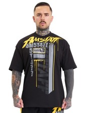 T-shirt Amstaff Cary nera uomo