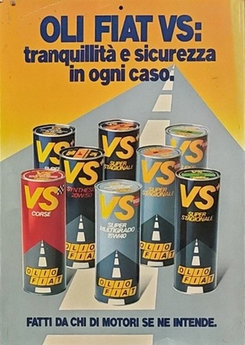 Olio fiat rara locandina - vs,
