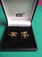 MONTBLANC - GEMELLI - POLSINI - SMALTATI - ORIGINALI - CUFFS  +  BOX -  #C1#