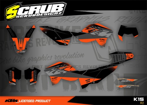 Adesivo ktm decoro exc 125 - adesivo,