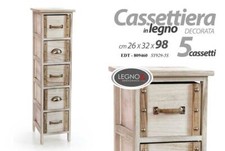 CASSETTIERA LEGNO NATURALE