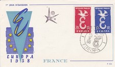 FRANCIA 1958 FDC ESPOSIZIONE