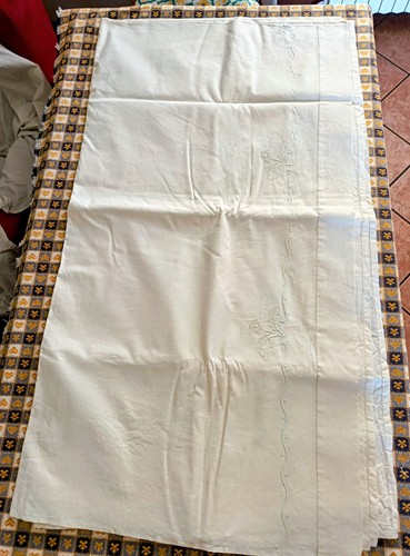 Antico lenzuolo lino - lenzuolo,