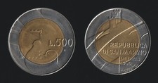 San marino 500 lire - marino, la