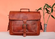 Borsa a mano in pelle vintage valigetta borsello uomo vero laptop messenger