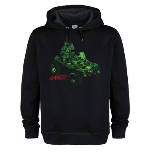 Felpa con cappuccio gorillaz - felpa,