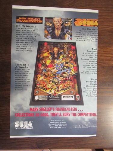 Flyer pubblicità flipper sega - flyer-pubblicità,