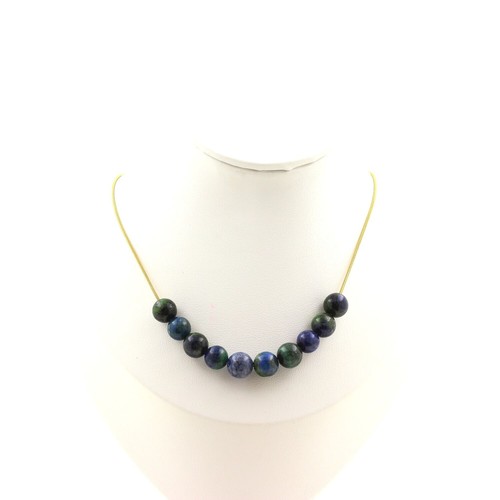 Collana perle azzurrite - 10,