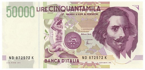 50000 lire gian - lire,