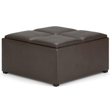 Trent Home Pouf quadrato in