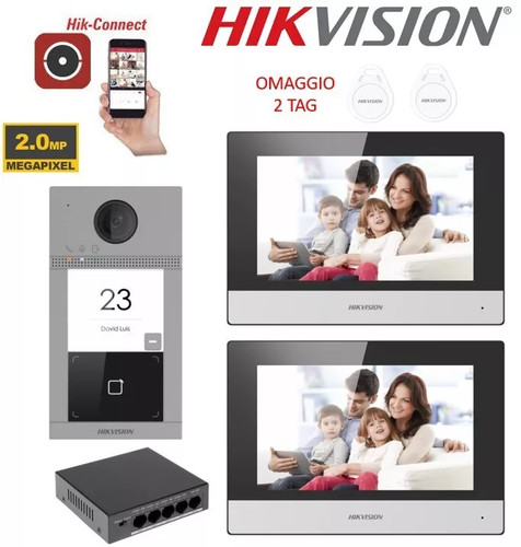 Kit videocitofono doppio - videocitofono,