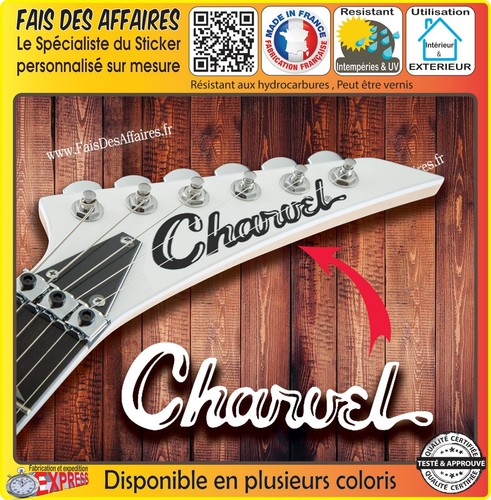 Sticker autocollant charvel - sticker,