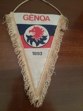 GAGLIARDETTO PENNANT VINTAGE '80 FOOTBALL CALCIO GENOA 1893