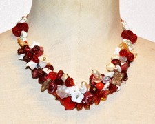 Vintage Rosso Bianco Vetro