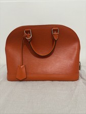 Louis Vuitton Alma PM in pelle Epi arancione