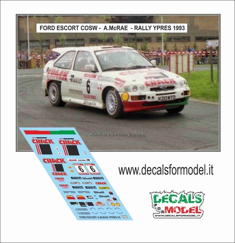 Decals ford escort - 1:43,