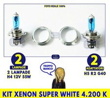 Kit lampade luci fari fanali lampadine Fiat Panda Young Tuning H4 H5 55W Xenon