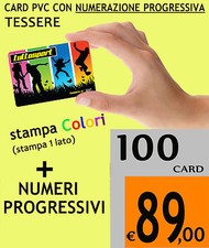 100 CARD PVC TESSERE FIDELITY