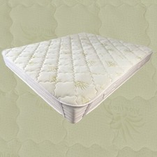 Topper Aloe Vera Elastici Traspirante Trapuntata Made in Italy 3 Misure Letto