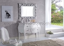 mobile bagno bombato con rilievi foglia argento mod giada personalizzabile new!!