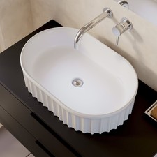 Lavabo da appoggio ovale