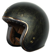 Origine Casco Jet Primo Scacco Bronze Old Style Cafè Racer Scrambler Bobber