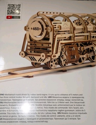 Ugears locomotiva con tender - ugears,