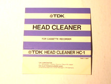 TDK HEAD CLEANER HC-1 FOR CASSETTE RECORDER MADE IN JAPAN
