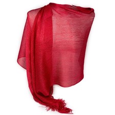 Stola rossa lurex cerimonia