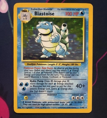 Pokémon tcg blastoise holo - pokémon,