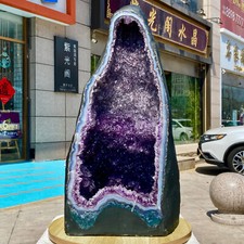 93,1 libbre ametista naturale geode cristallo di quarzo grappolo cattedrale guarigione energetica