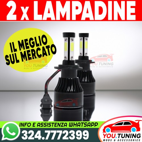 Lampadine led fari 6500k - h7,