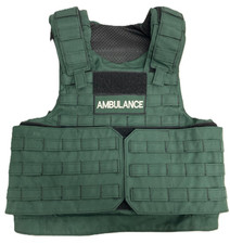 Aegis Safariland MOLLE Armour Plate Carrier Vest Only Ambulance Green