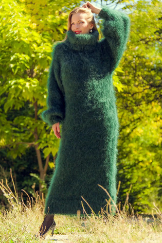 Supertanya abito mohair verde - supertanya,