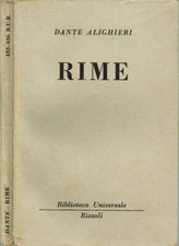 Rime. . Dante Alighieri. 1952