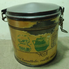 SCATOLA LATTA PORTACAFFE'' ANNI 50/60 - CAFFE' MOCA 